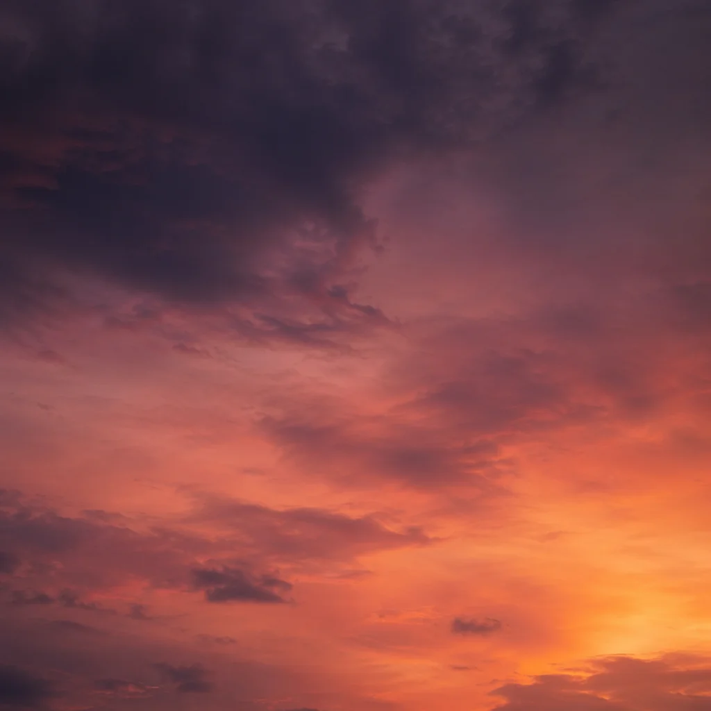 Dramatic Orange Purple Sunset Sky Background